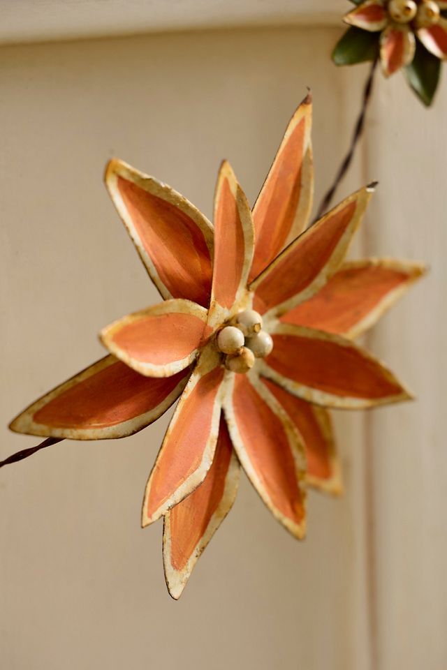 Poinsettia Iron Garland #1