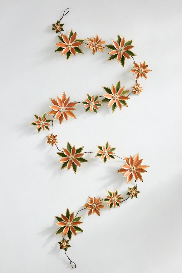 Poinsettia Iron Garland #2