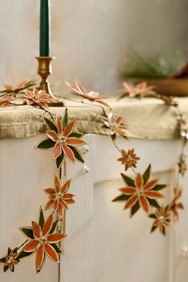 Terrain Poinsettia Iron Garland
