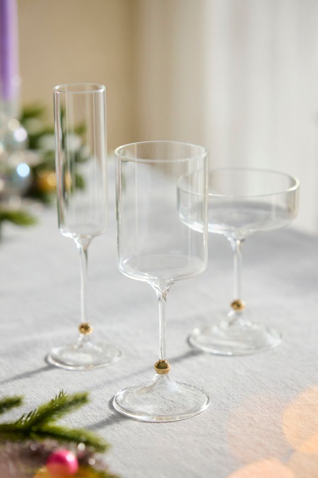 Gold Sphere Coupe Glasses, Set of 2 #2