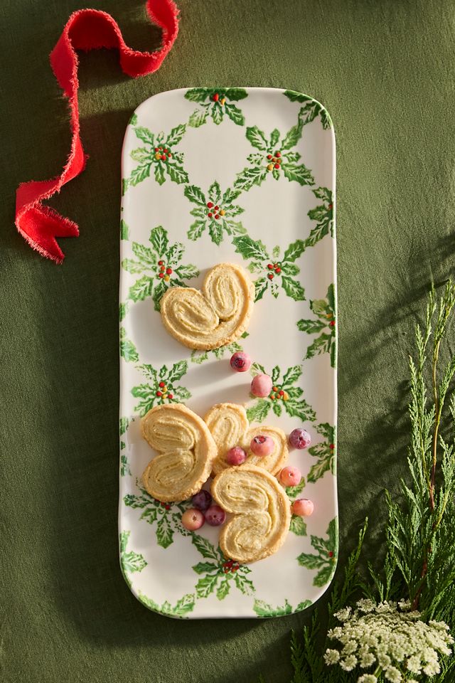 Holly Lattice Serving Platter #1