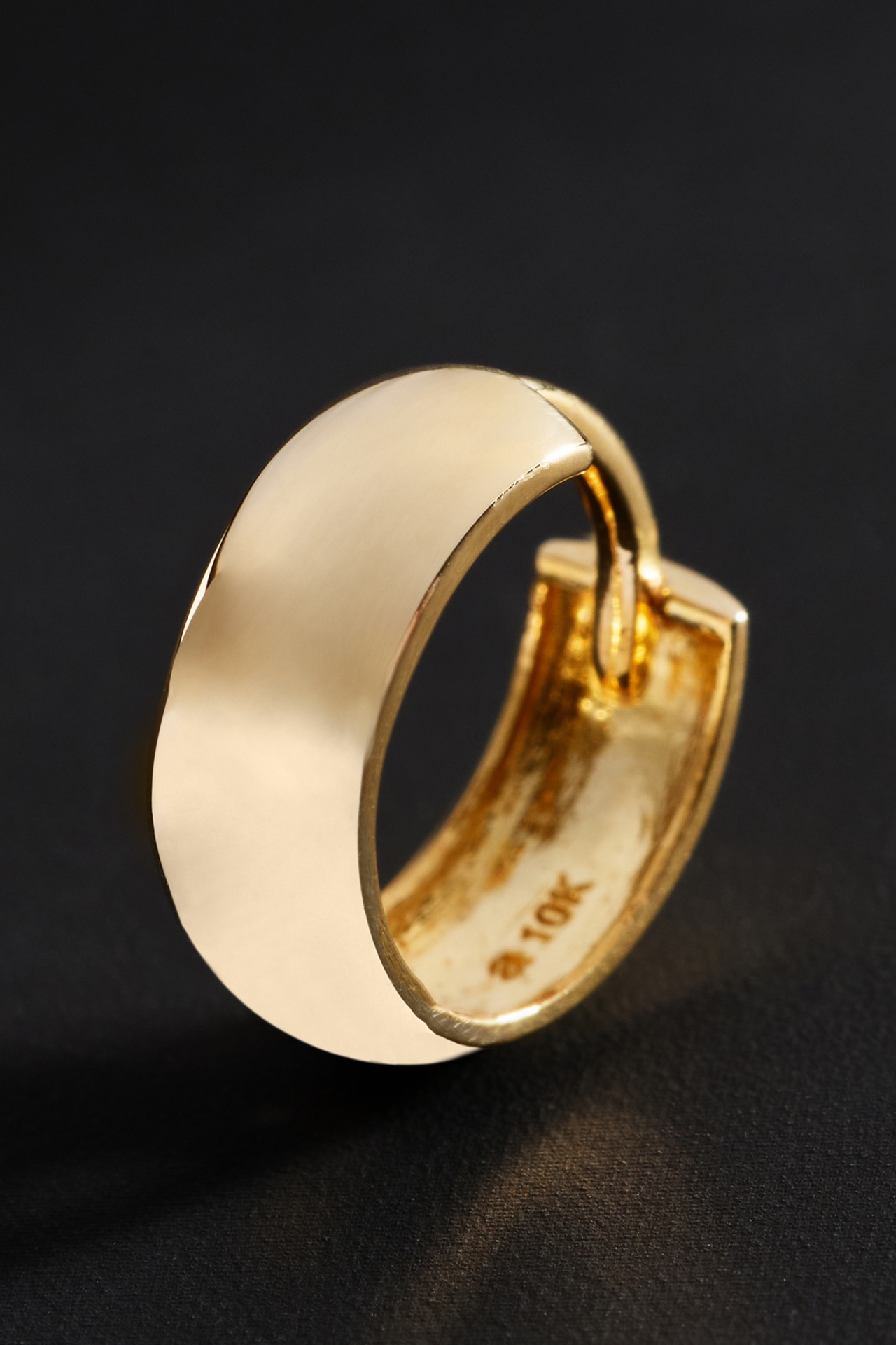 Ana Luisa Solid Yellow Gold Bold Huggie Hoops