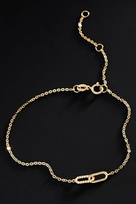 Ana Luisa Solid Gold Twisted Link Bracelet