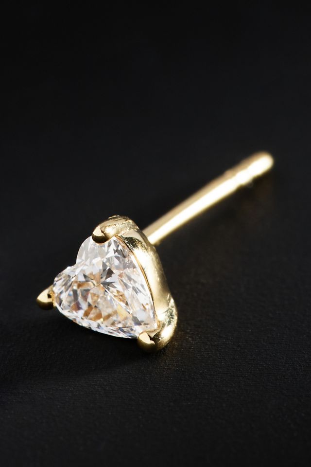 Ana Luisa Lab-Grown Diamond Heart Post Earrings #1