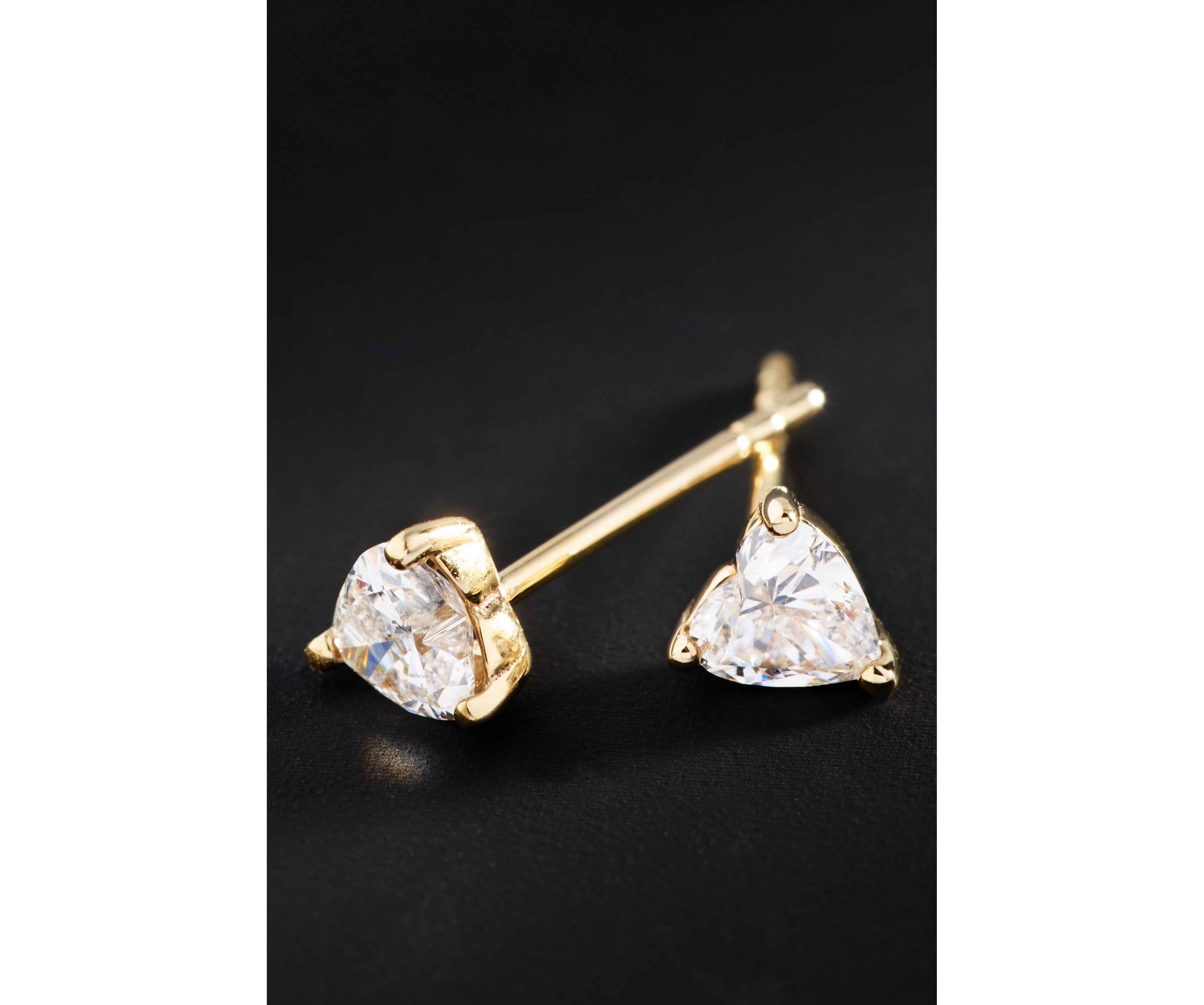 Ana Luisa Lab-Grown Diamond Heart Post Earrings