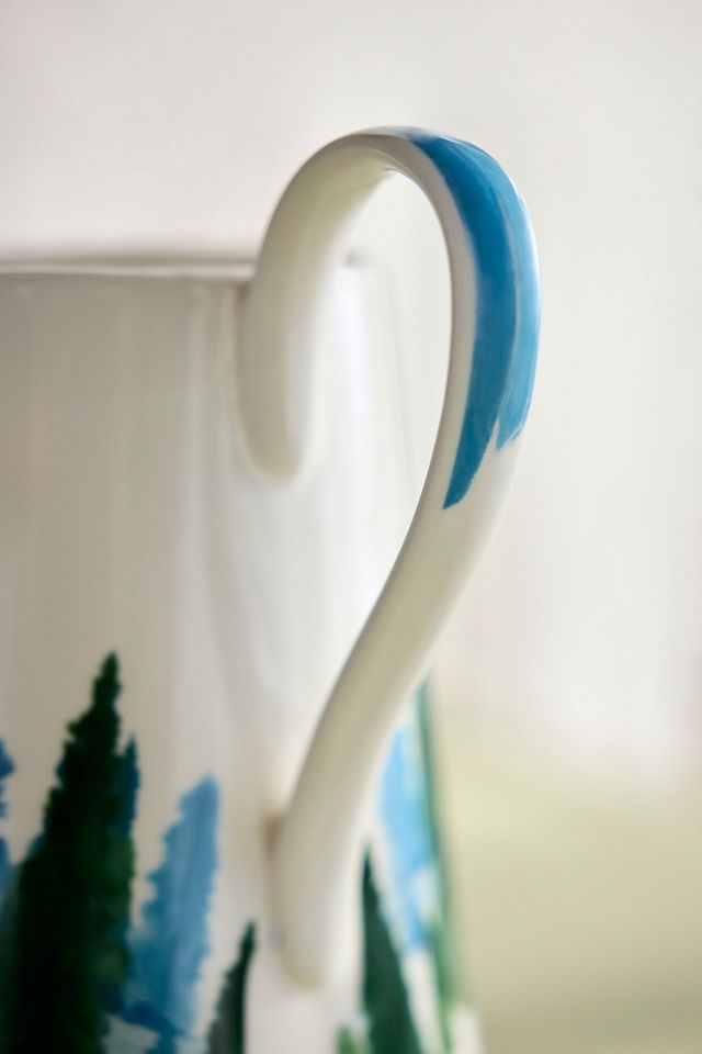 Lapland Deer Stoneware Pitcher #2