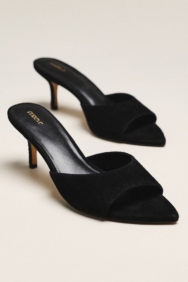 Maeve Pointed-Toe Heeled Mules #1