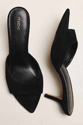Maeve Pointed-Toe Heeled Mules