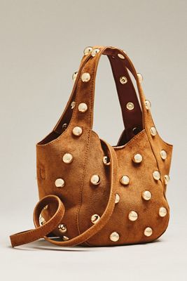 By Anthropologie Sonia Faux-Suede Mini Slouchy Tote Bag