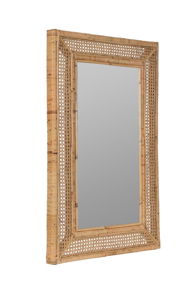 Natural Rattan Wall Mirror #1