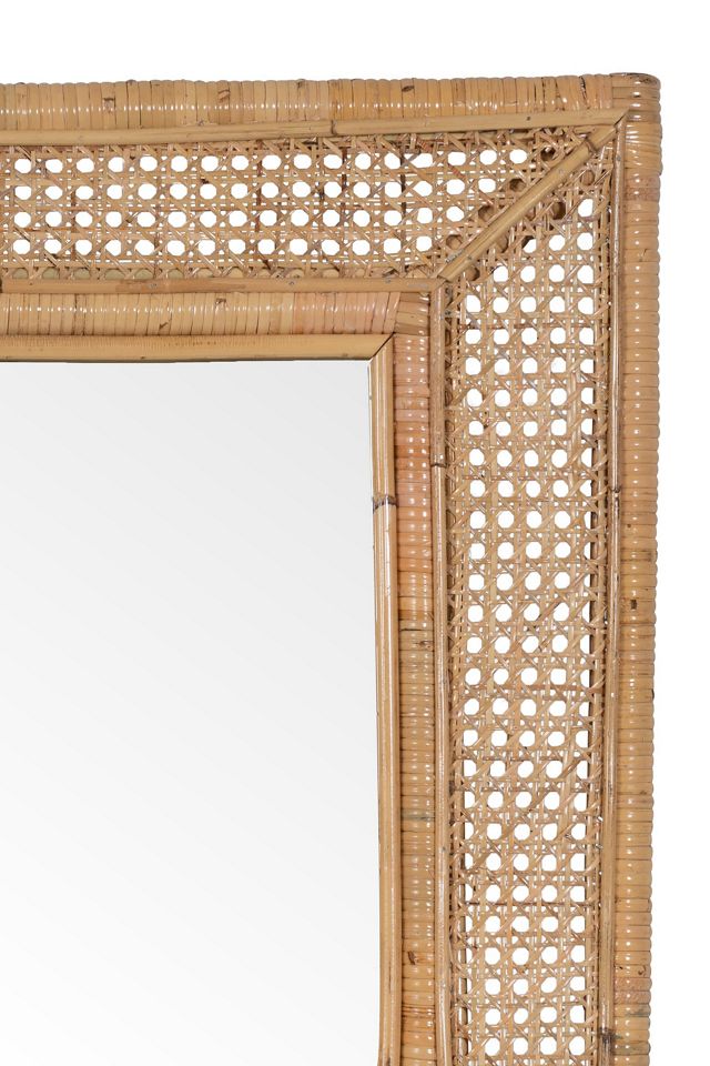 Natural Rattan Wall Mirror #2