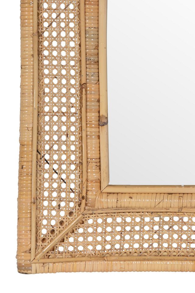 Natural Rattan Wall Mirror #3