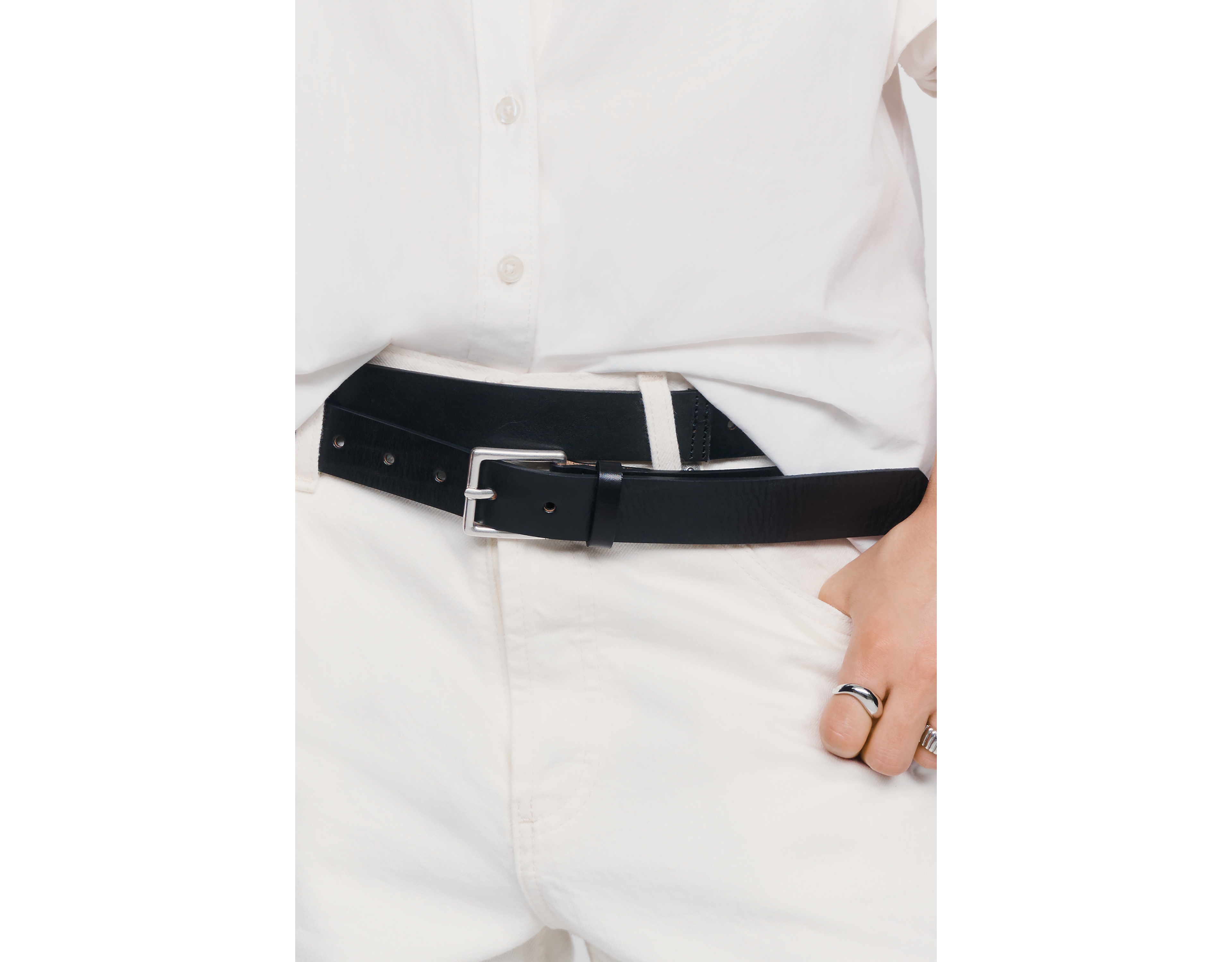 Pilcro Double-Strap Leather Belt