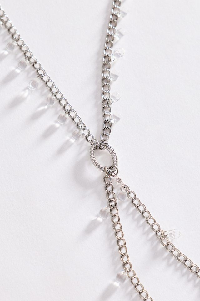 Crystal Drop Lariat Necklace #1