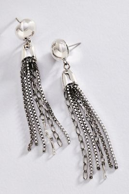 By Anthropologie Fringe Drop Earrings