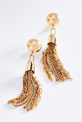 By Anthropologie Fringe Drop Earrings