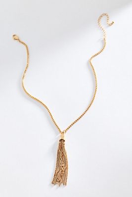 By Anthropologie Fringe Pendant Necklace