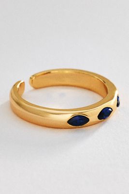 Marquise-Cut Crystal Ring