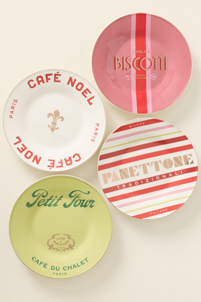 Panettone Boxed Dessert Plates, Set of 4 #1