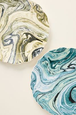 Marble Stoneware Dinner Plate