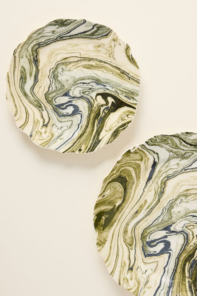 Marble Stoneware Dessert Plate #2