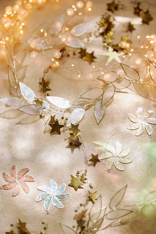 Capiz Pinwheels Garland #3