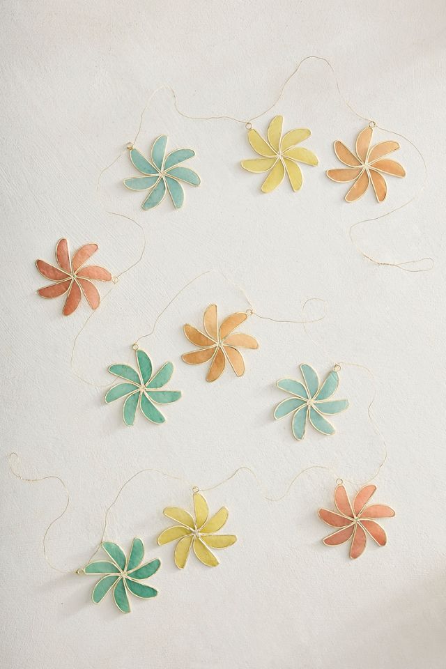 Capiz Pinwheels Garland #2