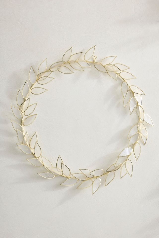 Capiz Leaves Wreath #2