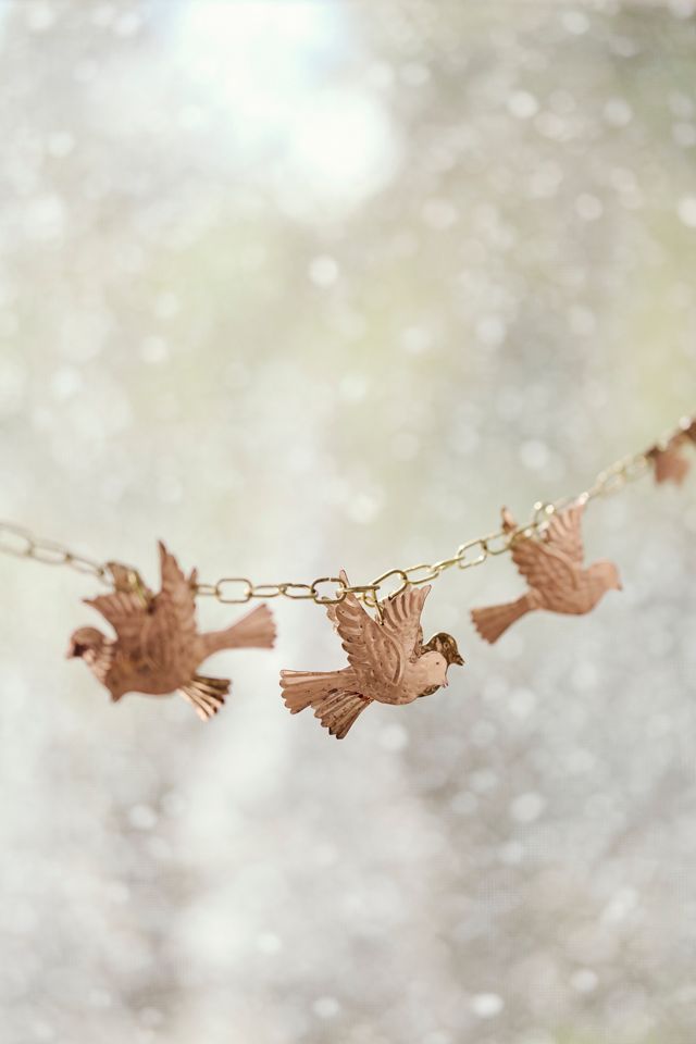 Swallow Copper + Brass Rain Chain #3