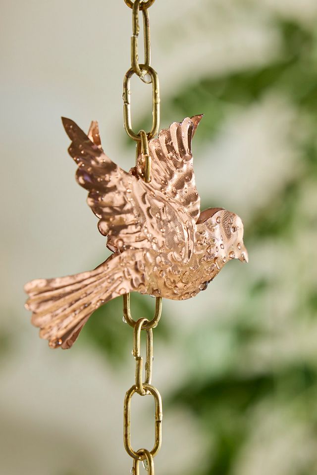 Swallow Copper + Brass Rain Chain #1