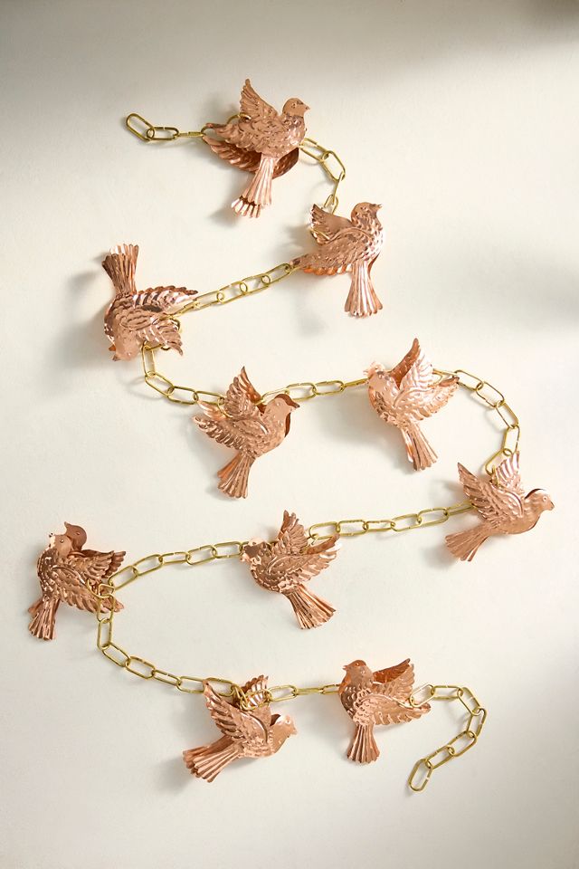 Swallow Copper + Brass Rain Chain #2