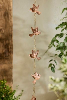 Swallow Copper + Brass Rain Chain