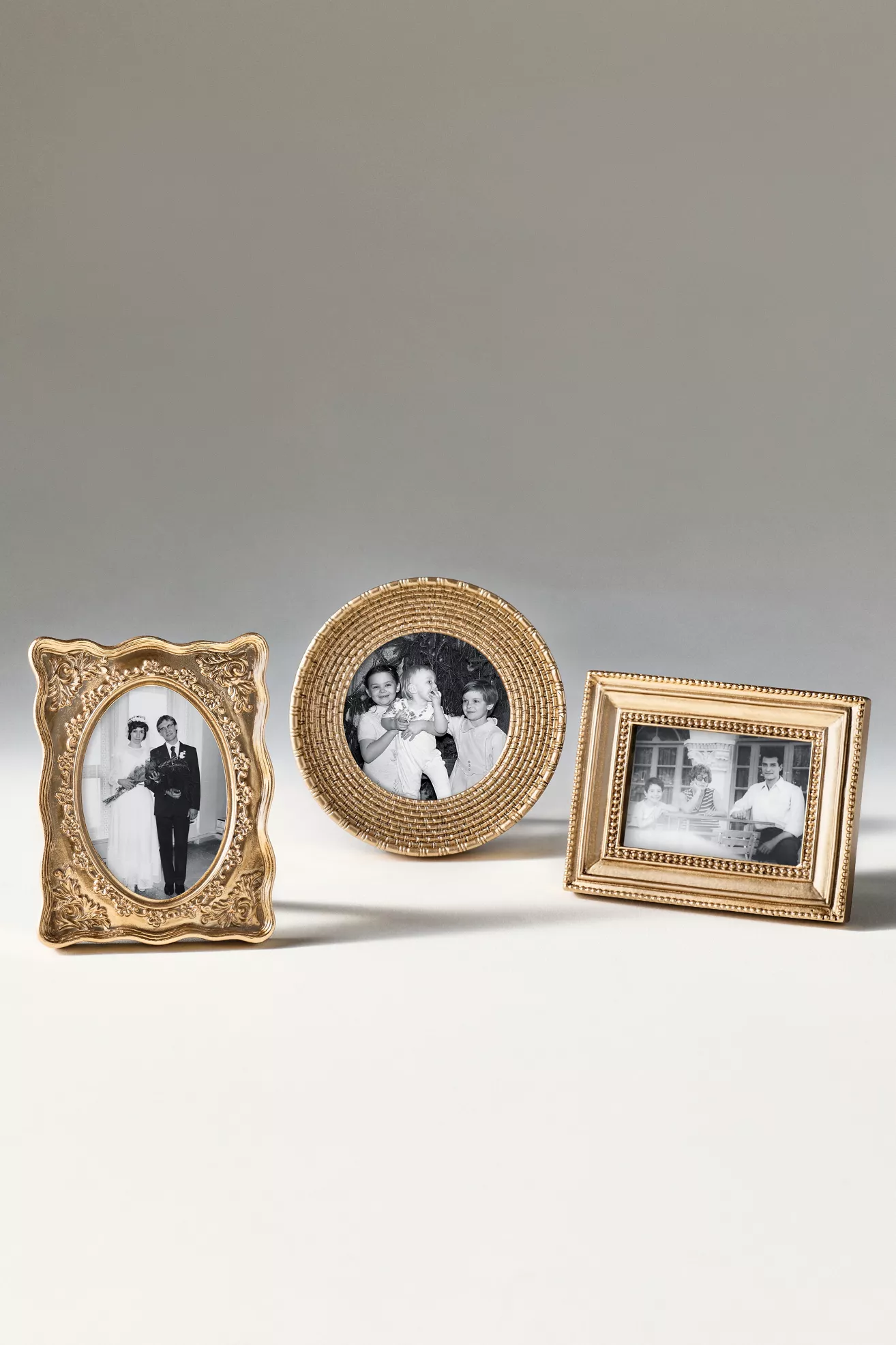 Mini Gold Frames, Set of 3