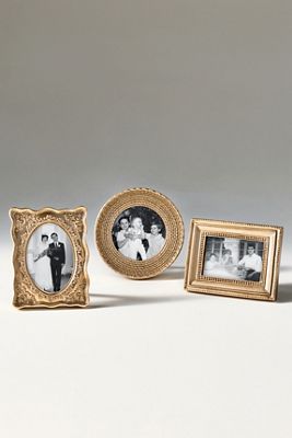 Mini Gold Frames, Set of 3