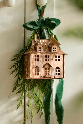 Holiday House Commemorative Copper Ornament