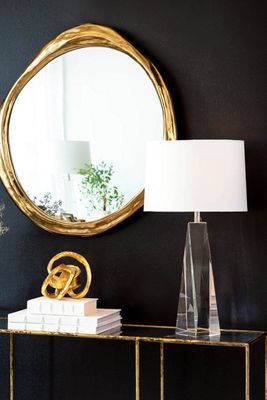 Angelica Hand-Polished Crystal Table Lamp