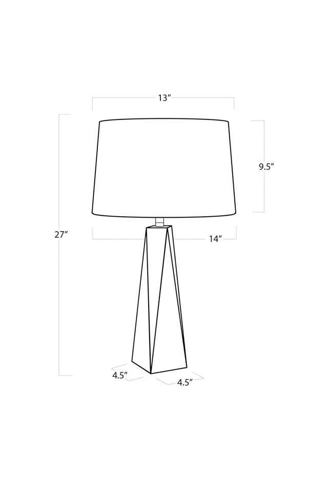Angelica Hand-Polished Crystal Table Lamp #7