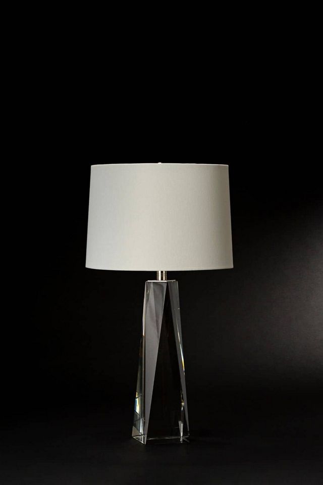 Angelica Hand-Polished Crystal Table Lamp #1