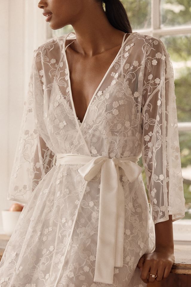 Flora Nikrooz Meg Embroidered Mini Robe #1