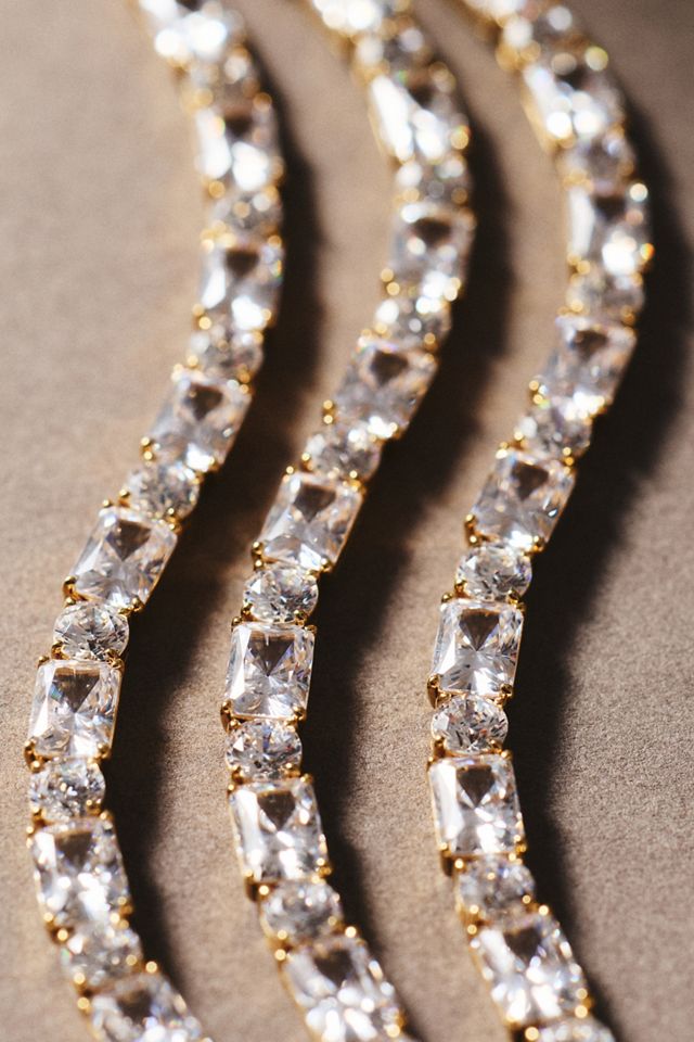 NADRI Charli Triple Line Crystal Bracelet #1