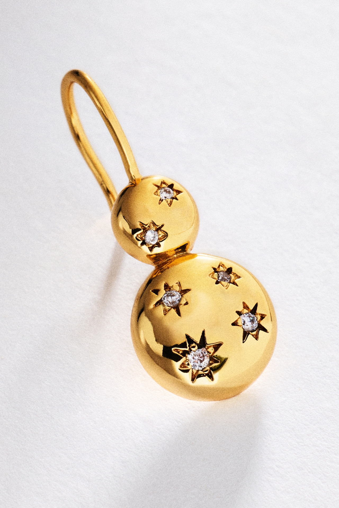 Goldbug Collection Double Bubble Drop Earrings