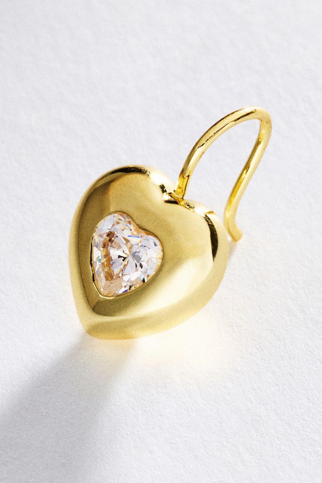 Goldbug Collection Puffy Heart Drop Earrings #1