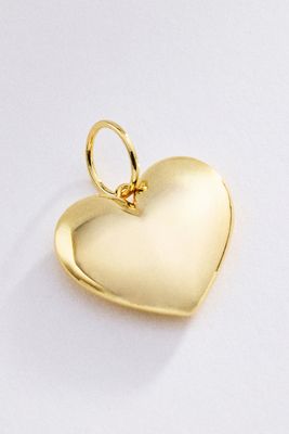 Goldbug Puffy Heart Charm