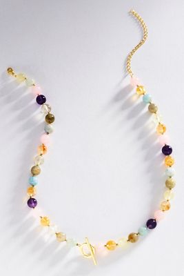 Goldbug Collection Gemstone Toggle Necklace