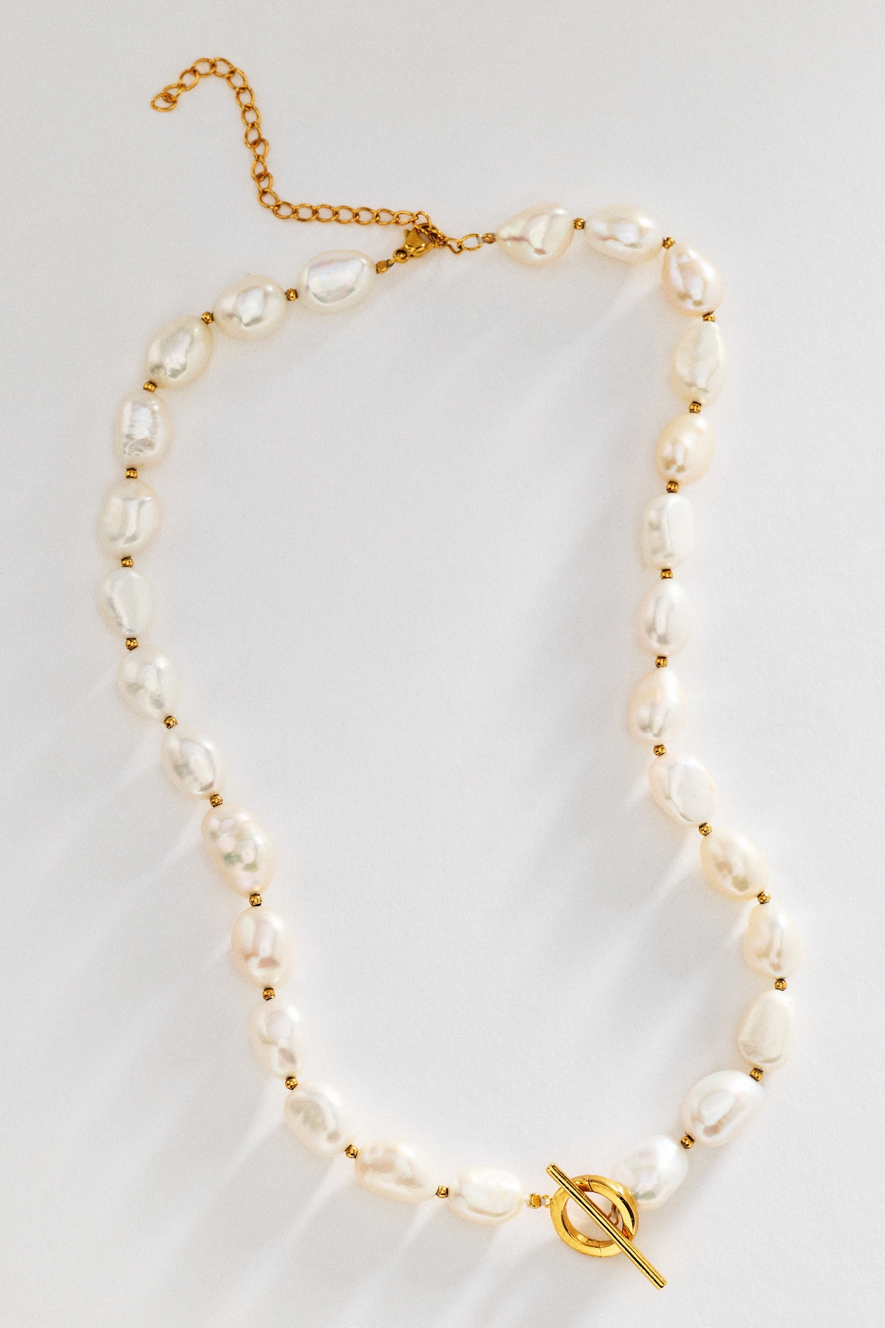 Goldbug Collection Freshwater Pearl Toggle Necklace