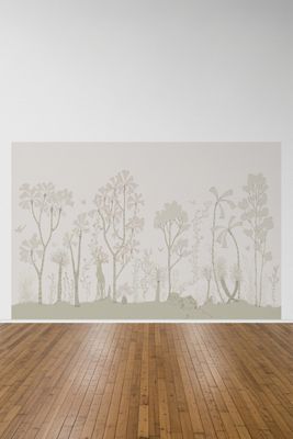 Mitchell Black Oasis Canopy Nature Mural