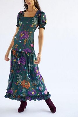 Hutch Puff-Sleeved Maxi Dress