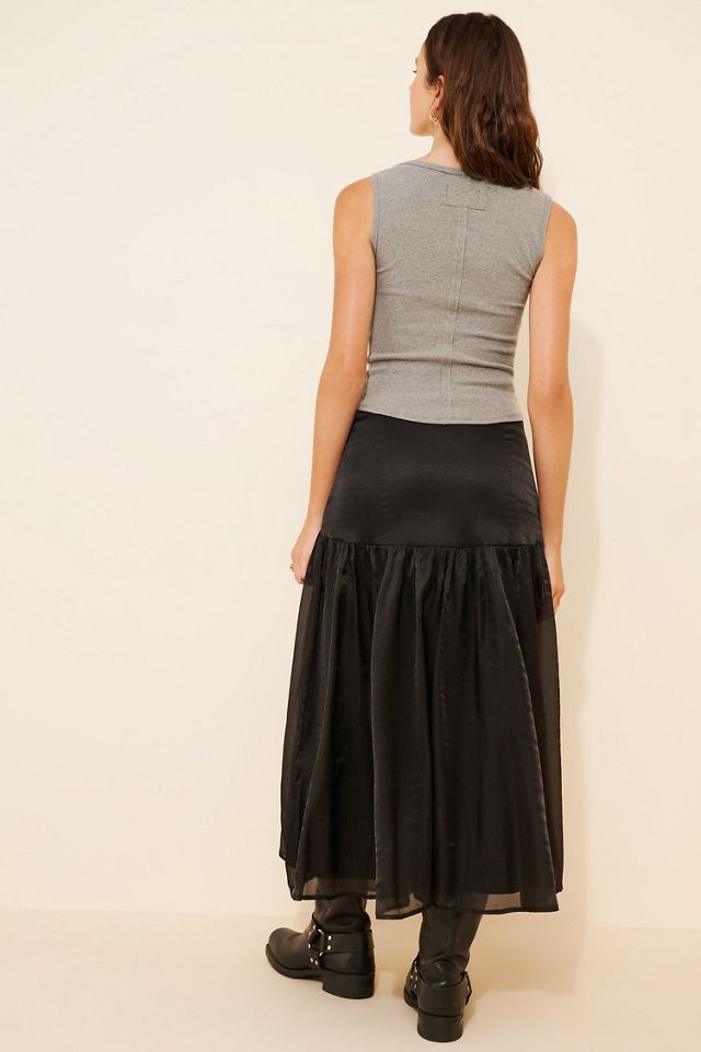 Hutch Drop Waist Midi Skirt #1