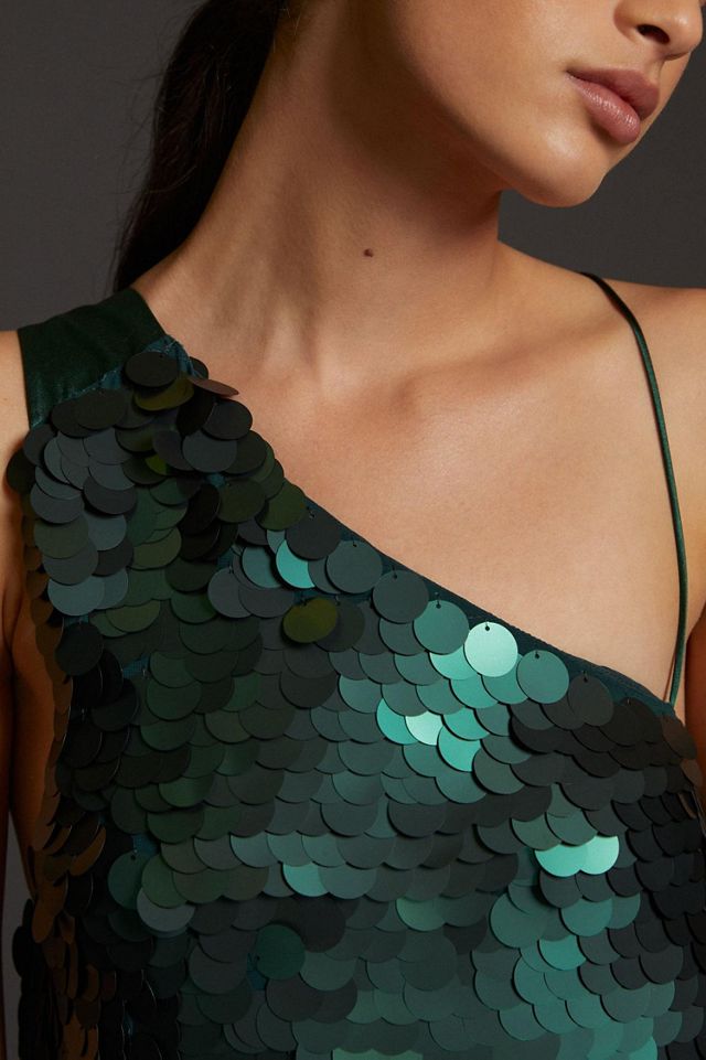 Maeve Sequined One-Shoulder Mini Dress #2