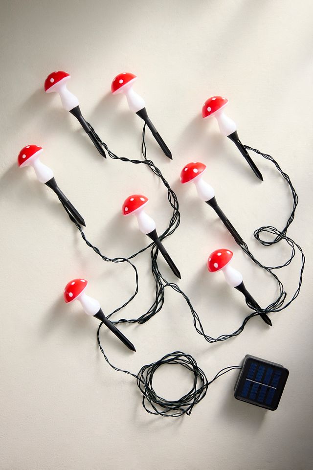 Solar LED Mushroom Stake Light Strand #2